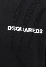 Dsquared2 Logo Print Crewneck Sweatshirt Black S74GU0804S25551_900