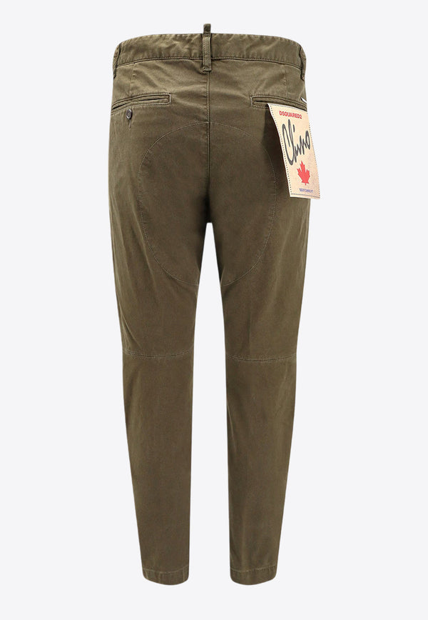 Dsquared2 Tapered Chino Pants Green S74KB0819S39021_697