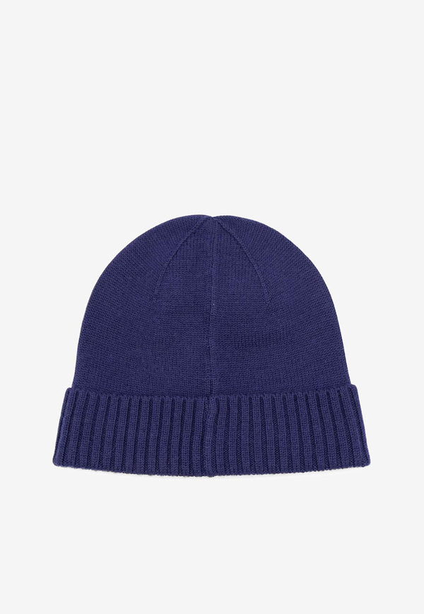 Polo Ralph Lauren Logo Embroidered Wool Beanie Blue 710886137_002