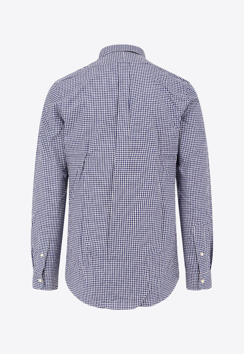 Polo Ralph Lauren Gingham Check Long-Sleeved Logo Shirt Blue 710929345_002