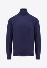 Polo Ralph Lauren Logo Embroidered High-Neck Sweater Blue 710946145_001