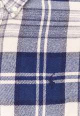 Polo Ralph Lauren Plaid Check Long-Sleeved Shirt Blue 710953355_001