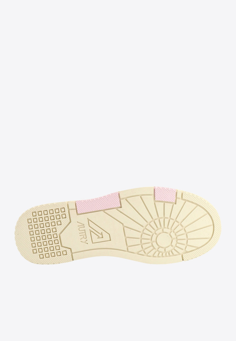 Autry Medalist Low-Top Sneakers White ROLWMM42_PINK