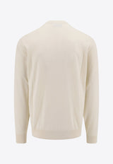 Hugo Boss Wool-Blend Crewneck Sweater White 50509223_118