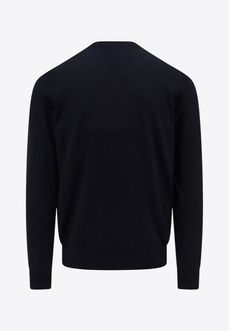 Hugo Boss Wool-Blend Crewneck Sweater Blue 50509223_404