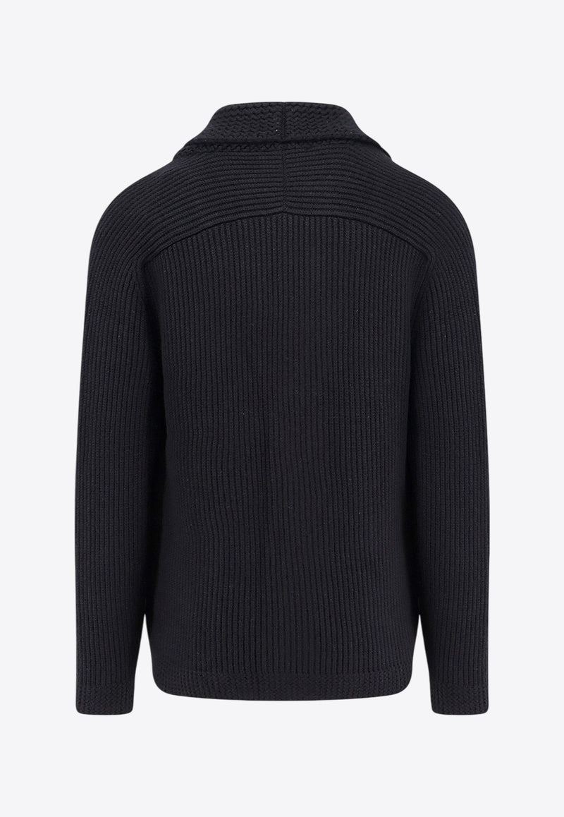 Hugo Boss V-neck Knitted Cardigan Black 50527011_001