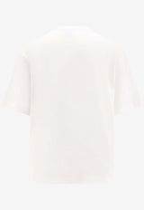 Off-White Logo Print Crewneck T-shirt White OMAA120C99JER008_0110