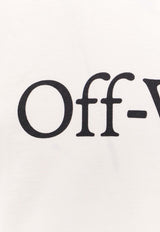 Off-White Logo Print Crewneck T-shirt White OMAA120C99JER008_0110