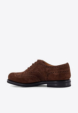 Church's Suede Brogue Shoes Brown EEC3049VE_F0ADV