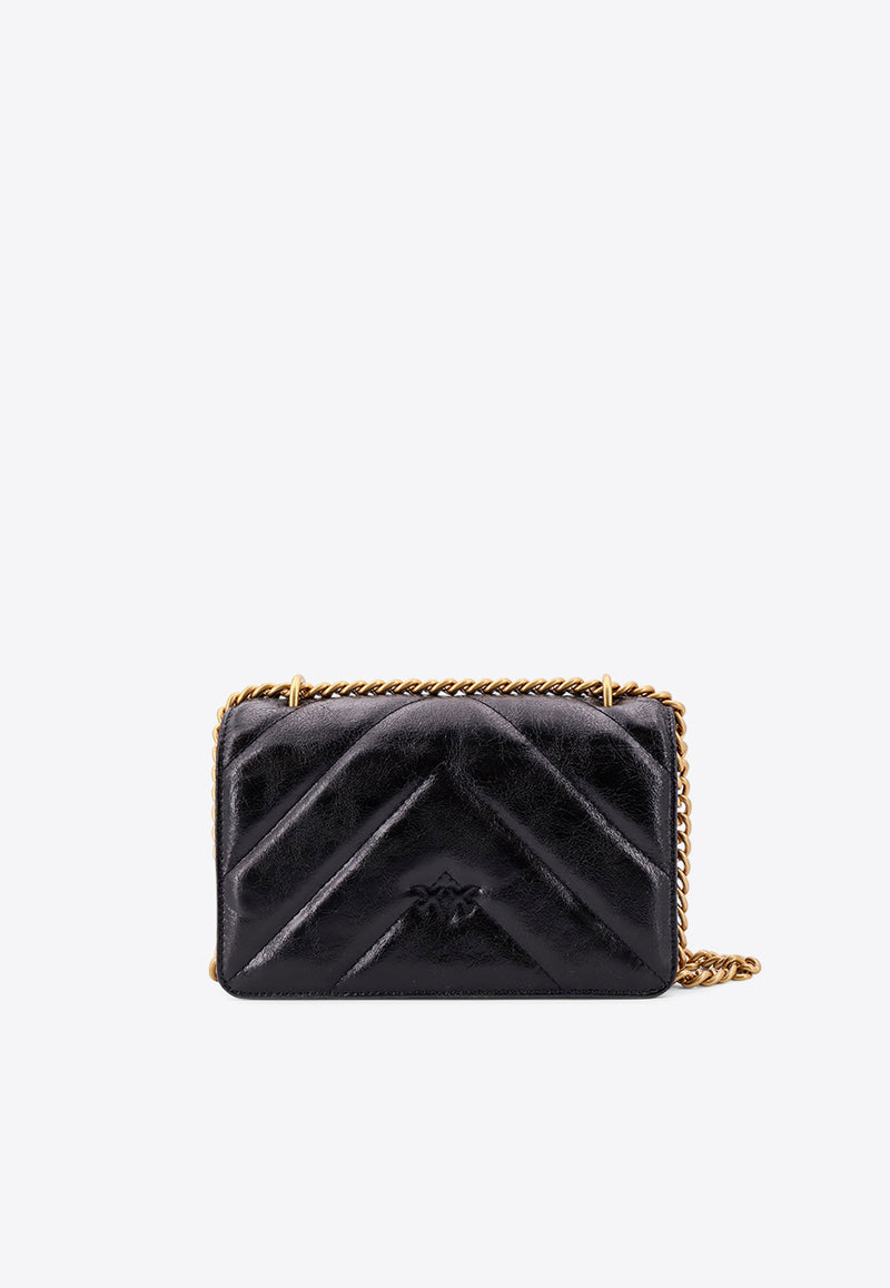 PINKO Mini Love Crossbody Bag Black 100074A1UR_Z99Q