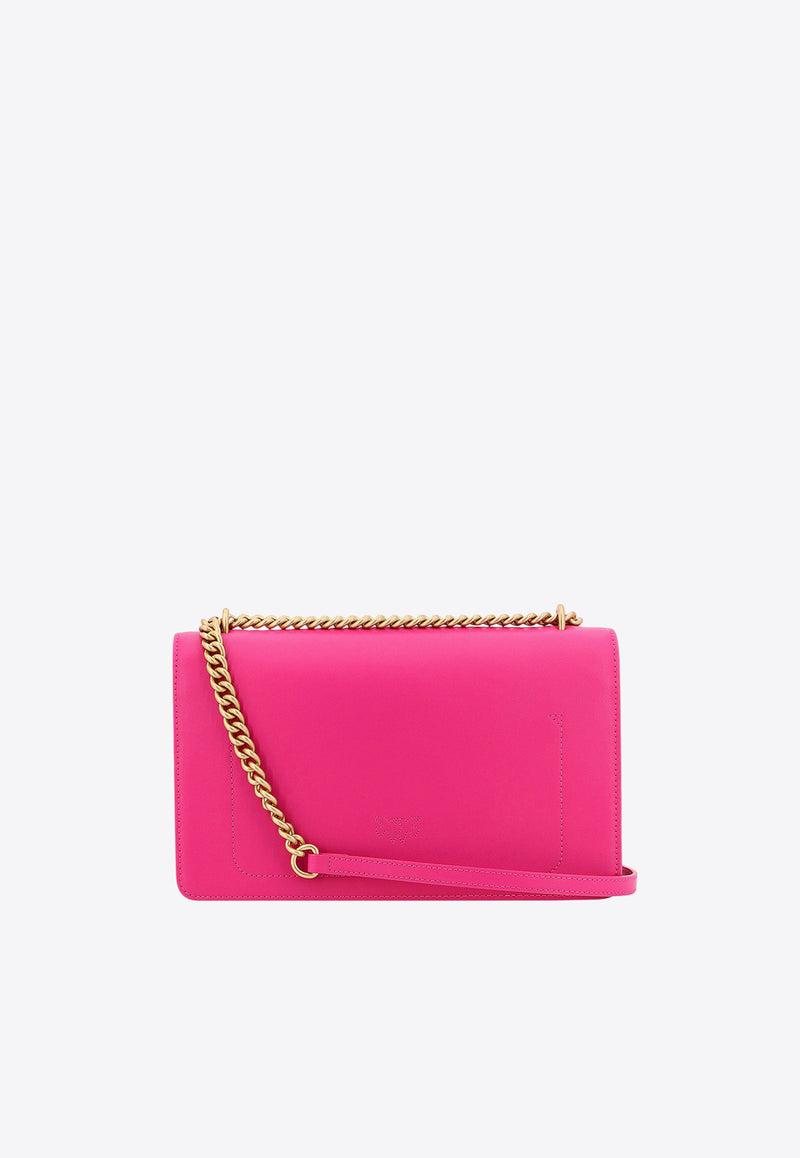 PINKO Classic Love One Crossbody Bag Pink 100941A0F1_N17Q