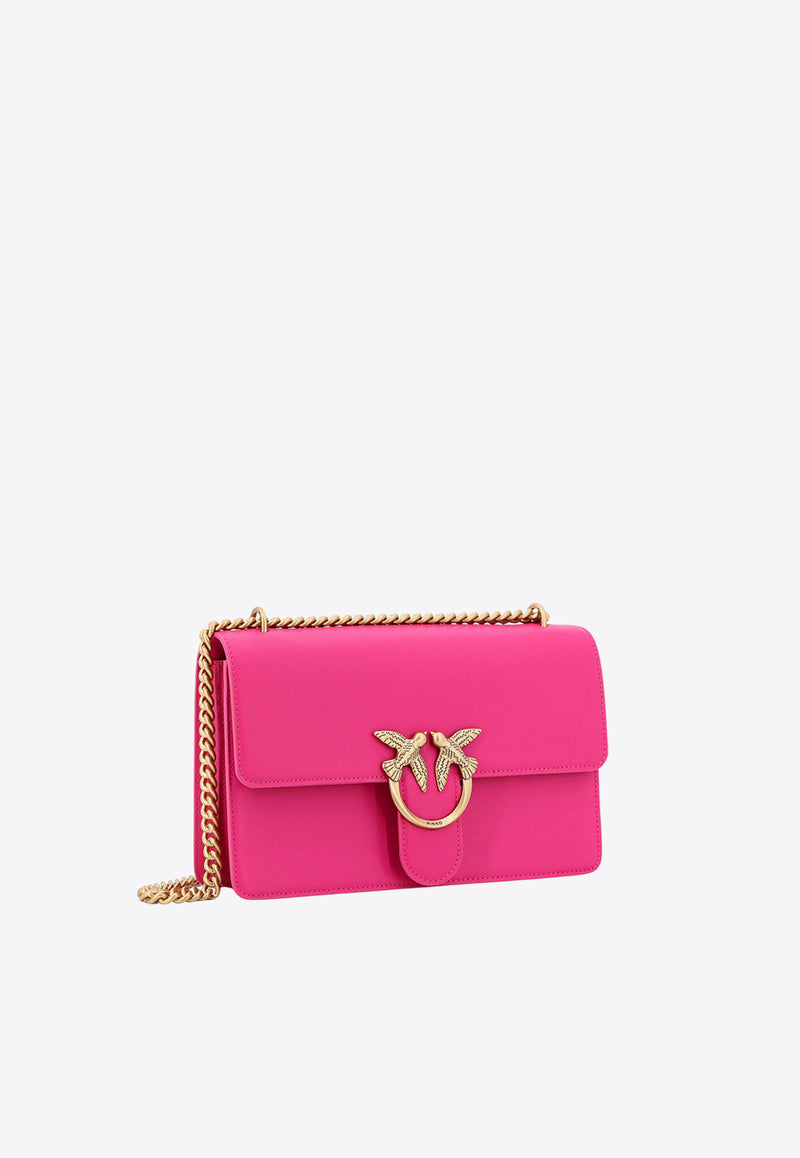 PINKO Classic Love One Crossbody Bag Pink 100941A0F1_N17Q