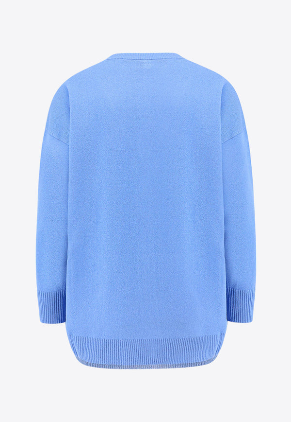 PINKO Wool and Cashmere Cardigan Blue 103994A235_E86