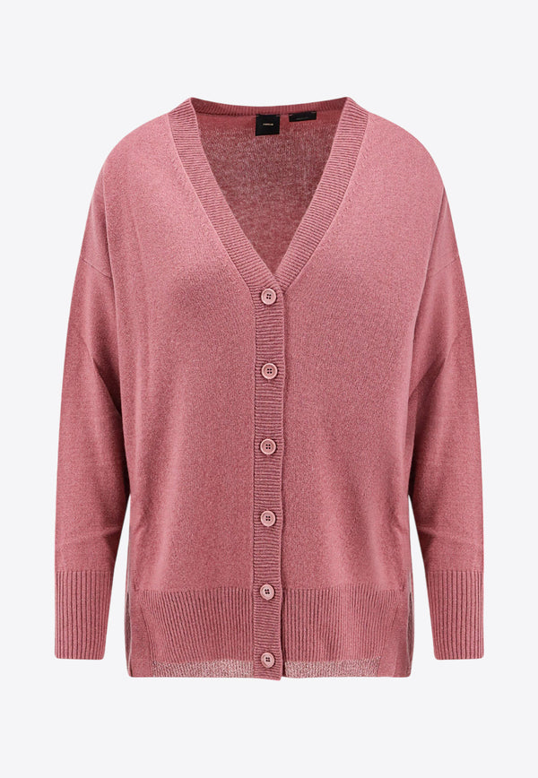 PINKO Wool and Cashmere Cardigan Pink 103994A235_P33