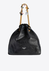 Balenciaga Medium Crush Bucket Bag Black 7429412AA6W_1000