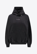 Balenciaga Rhinestone Embellished Logo Hoodie Black 767877TQVY1_1083