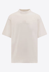 Balenciaga Embroidered BB Classic T-shirt Cream 764235TQVS8_9121