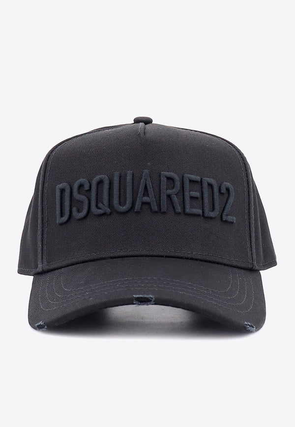 Dsquared2 Logo Embroidered Baseball Cap Black BCM066005C00001_M436