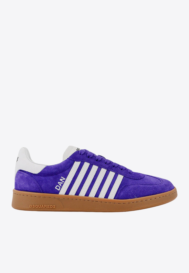 Dsquared2 Boxer Leather and Suede Sneakers Purple SNM036414170001_M1886