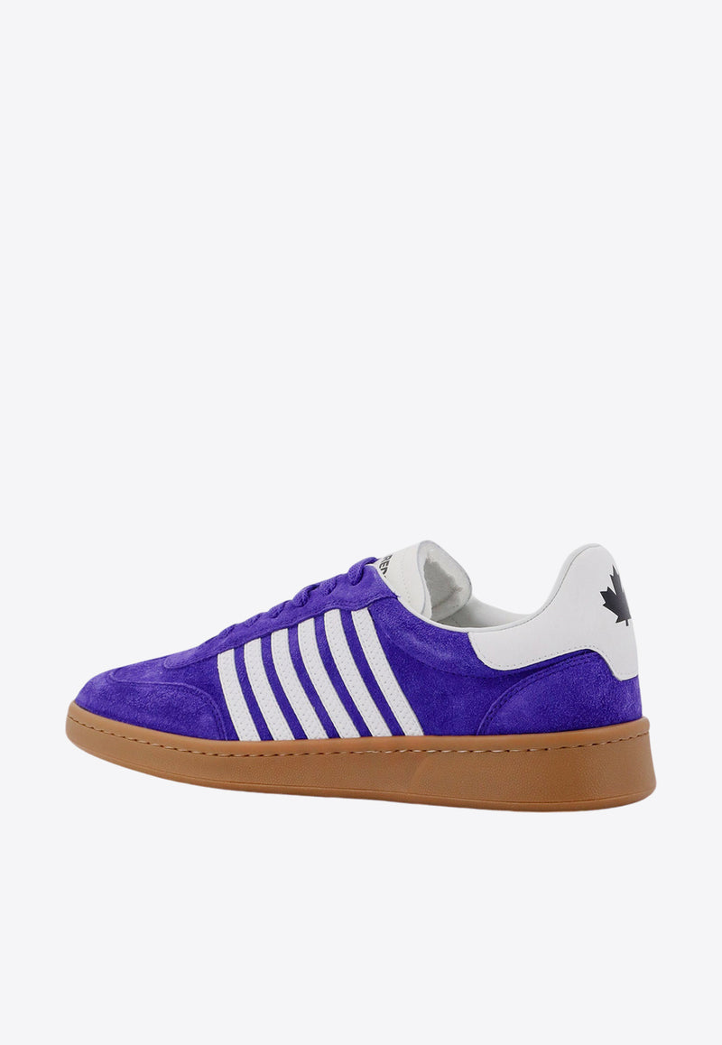 Dsquared2 Boxer Leather and Suede Sneakers Purple SNM036414170001_M1886