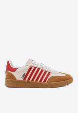 Dsquared2 Boxer Leather and Suede Sneakers Beige SNM036425107622_M2414