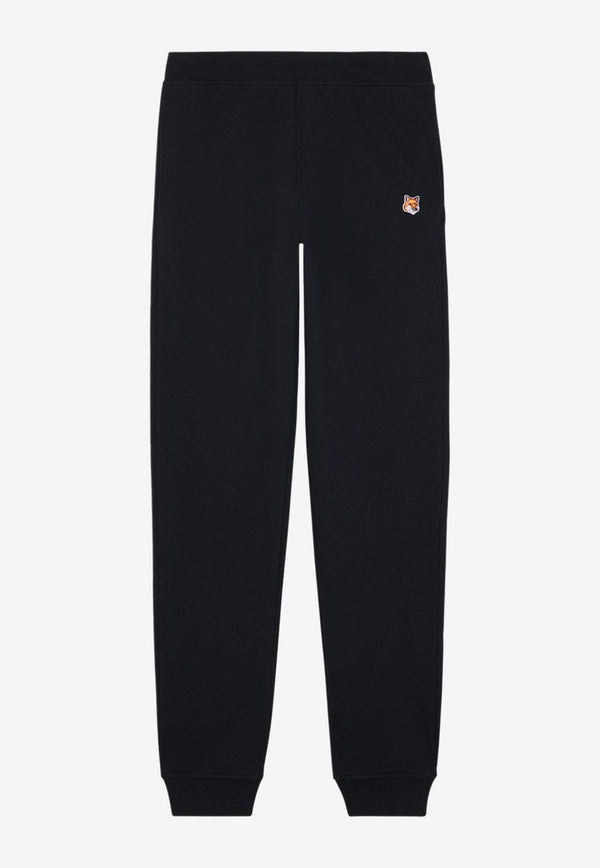 Maison Kitsuné Fox Head Patch Track Pants Black LM01114KM0001_P199