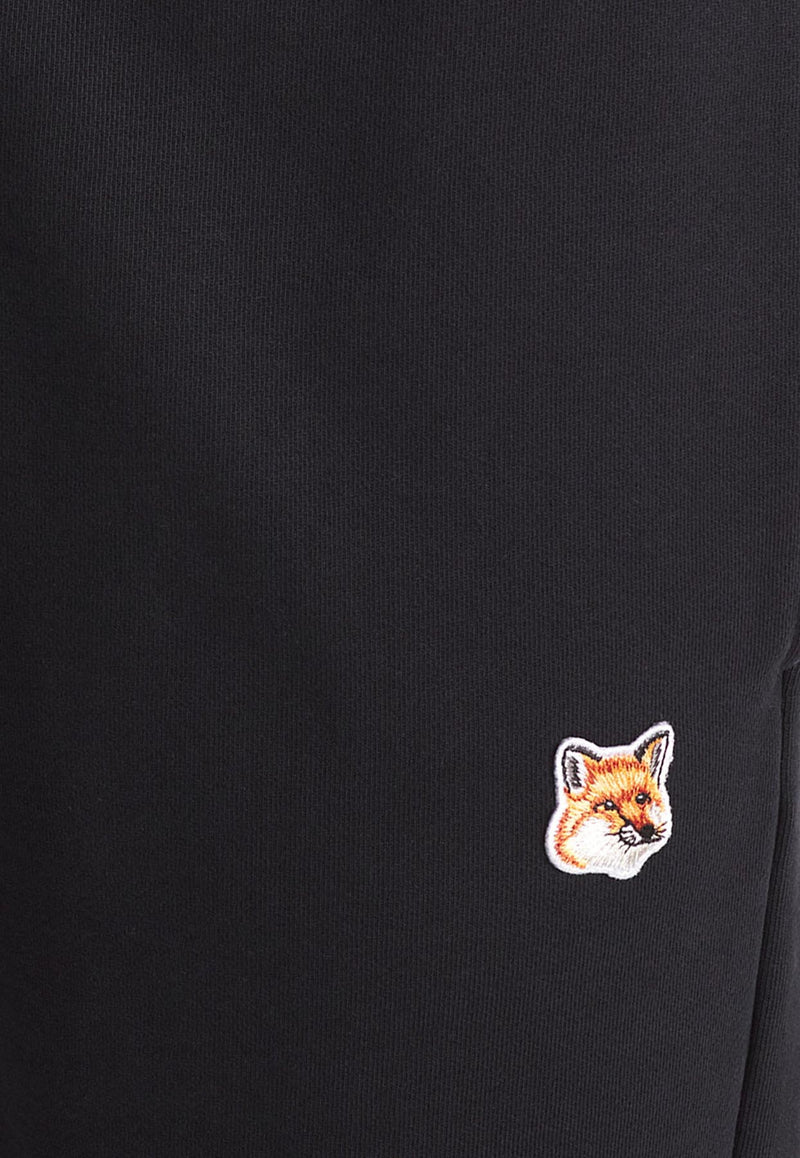 Maison Kitsuné Fox Head Patch Track Pants Black LM01114KM0001_P199