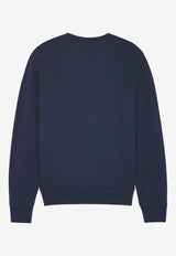 Maison Kitsuné Embroidered Fox Patch Sweatshirt Navy LM00303KM0001_P494