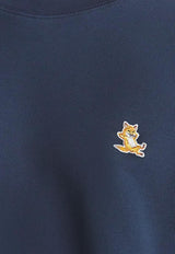 Maison Kitsuné Embroidered Fox Patch Sweatshirt Navy LM00303KM0001_P494