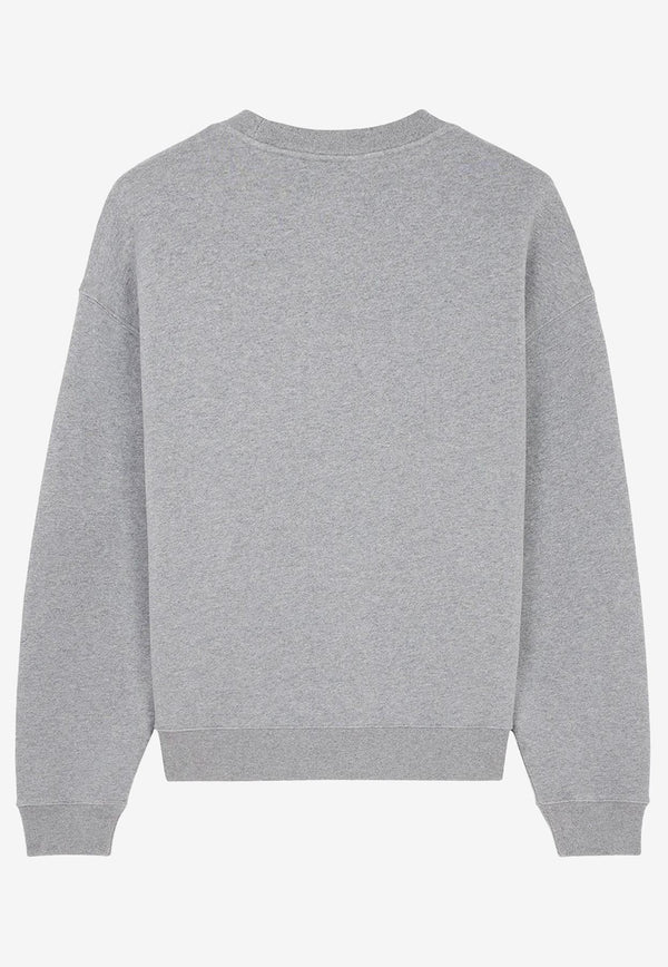 Maison Kitsuné Embroidered Logo Sweatshirt Gray NM00308KM0307_H131