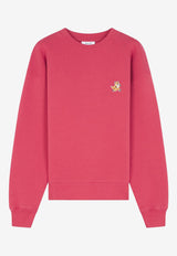 Maison Kitsuné Fox Patch Sweatshirt Pink MW00309KM0307_P642