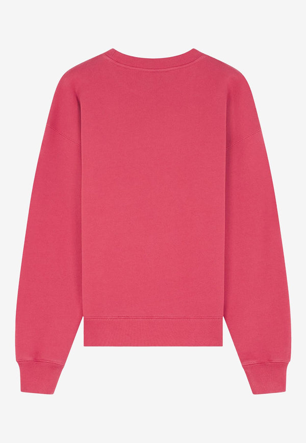 Maison Kitsuné Fox Patch Sweatshirt Pink MW00309KM0307_P642