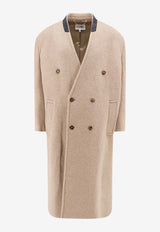 Double-Breasted Wool Blend Coat MM6 Maison Margiela SH0AA0007M35145_124