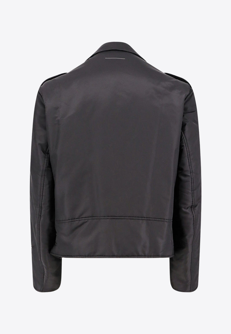 MM6 Maison Margiela Padded Biker Jacket Black SH0AM0027S53984_900