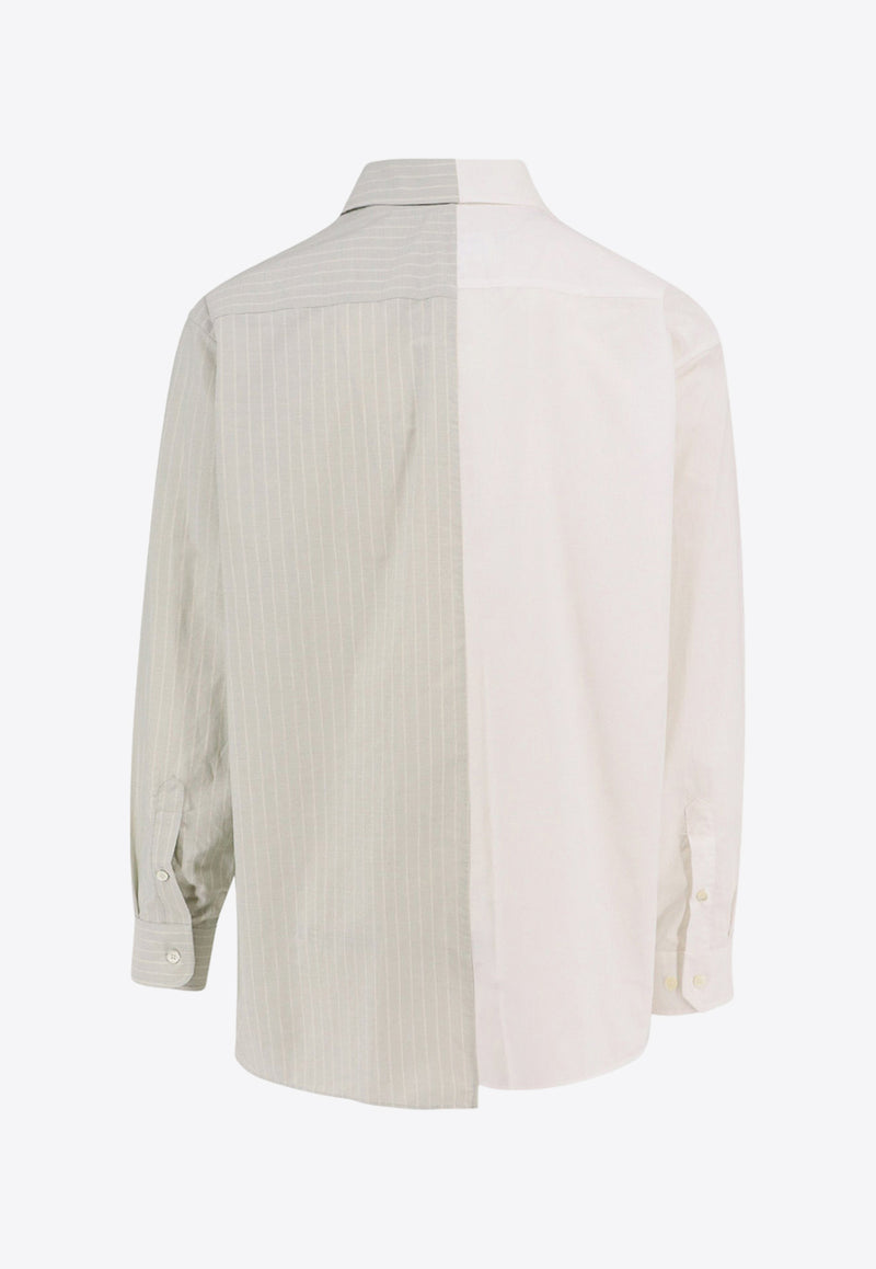 MM6 Maison Margiela Numeric Signature Print Asymmetric Shirt White SH0DT0016MTN014_961