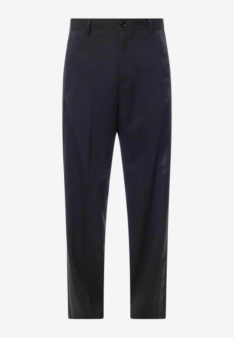 MM6 Maison Margiela Lateral Satin Band Tailored Pants Black SH0KA0021S47848_900