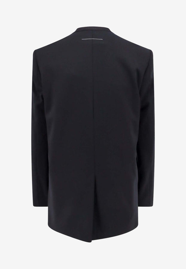 Wool-Blend Buttoned Blazer MM6 Maison Margiela S52BN0137M35153_900