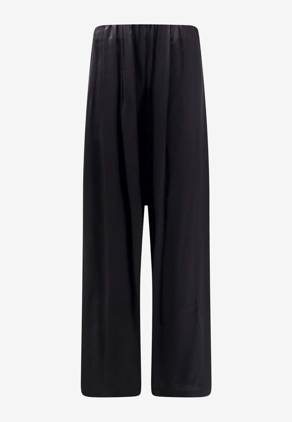 MM6 Maison Margiela Elasticated Wide-Leg Pants Black S52KA0501S54450_900