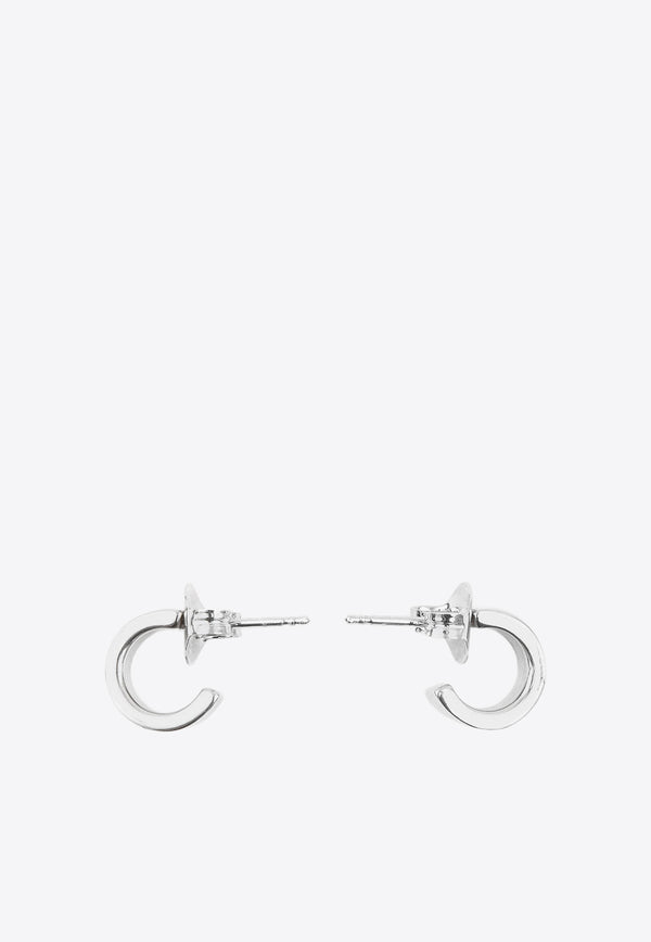 Maison Margiela Classic Hoop Earrings Silver SM7VG0057SV0310_951