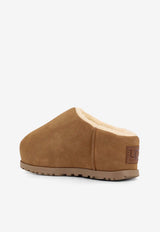 UGG Suede Pumped Suede Flat Mules Chestnut 1158215_CHE