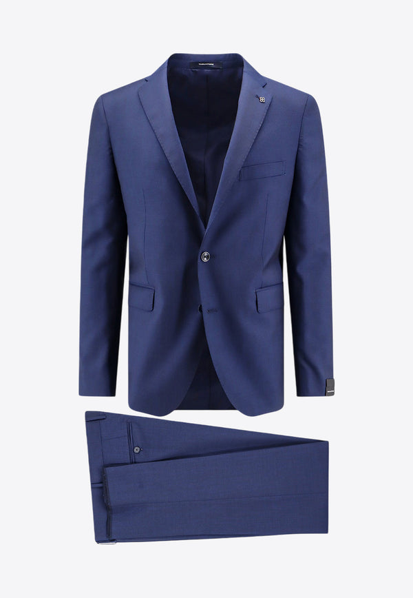 Tagliatore Single-Breasted Wool Suit Blue 2FBR22B01060001_I5015