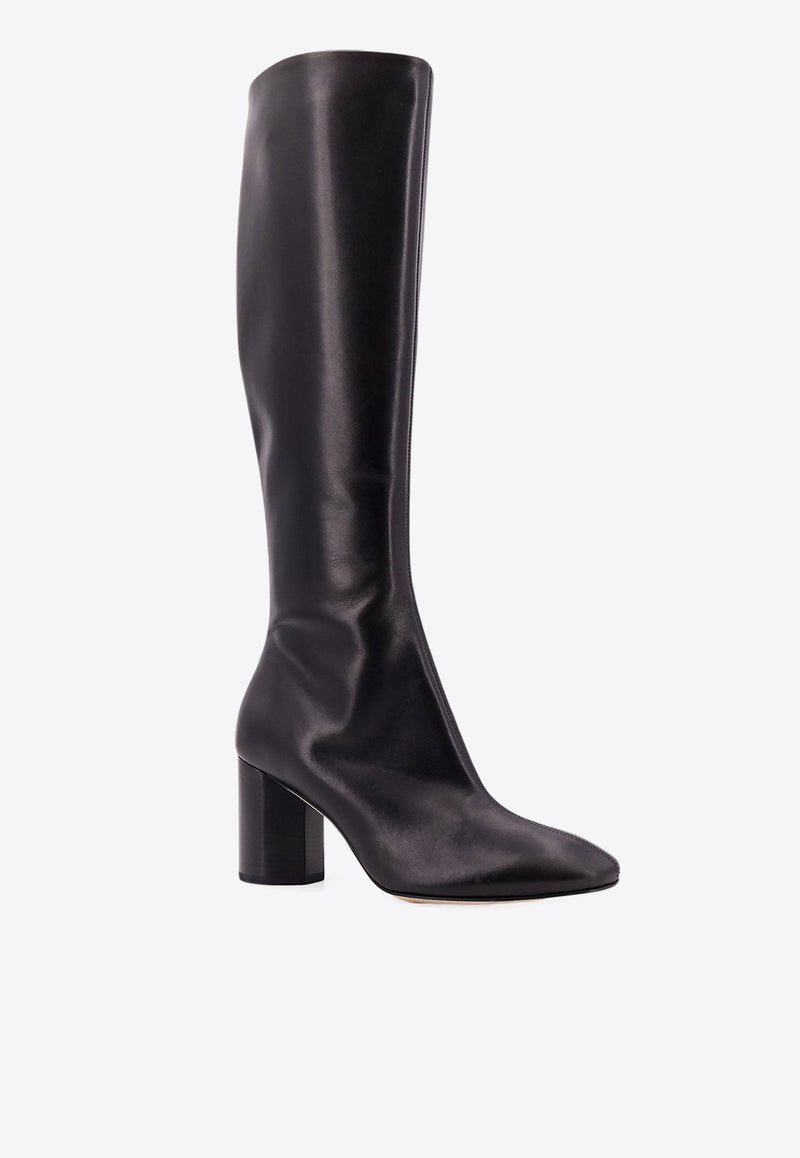 Aeyde Ariana 75 Leather Knee-High Boots Black KBKTYD75BL222800046_BLACK