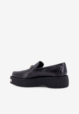 Gucci Creeper Leather Horsebit Loafers Black 797095AAD30_1000