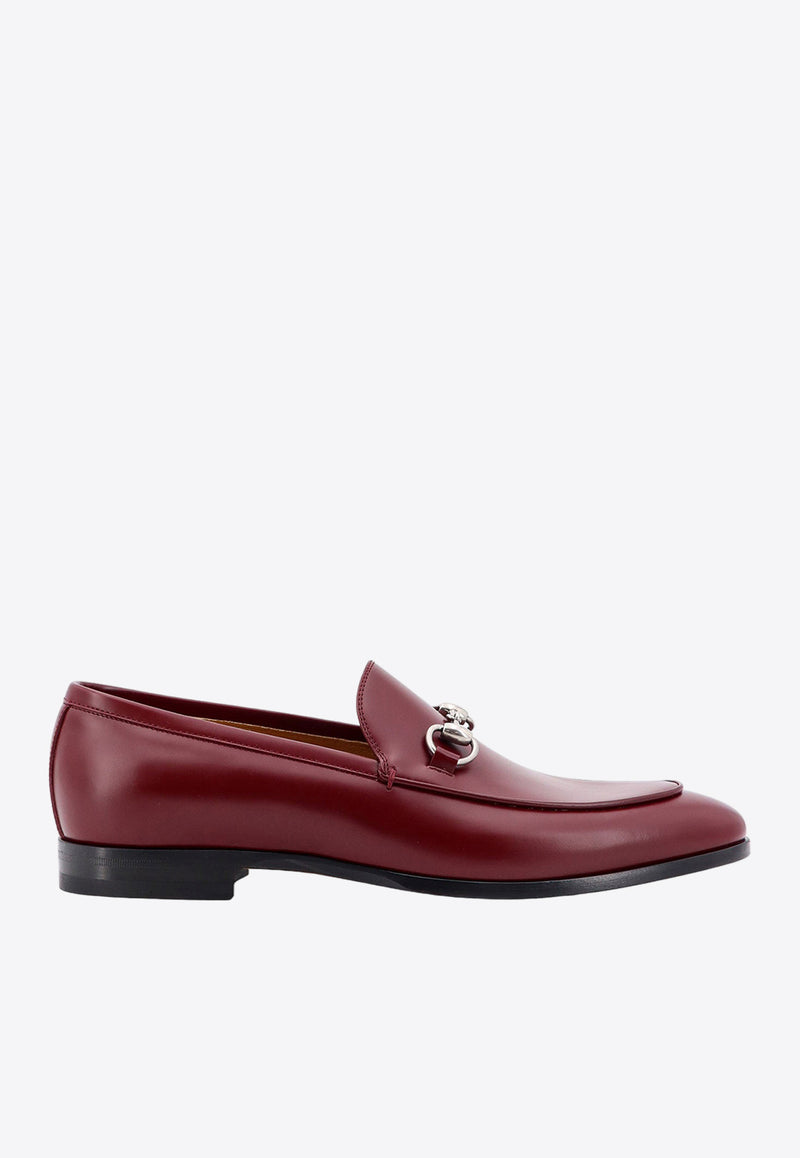 Gucci Horsebit Plaque Leather Loafers Red 795116AADQC_6207