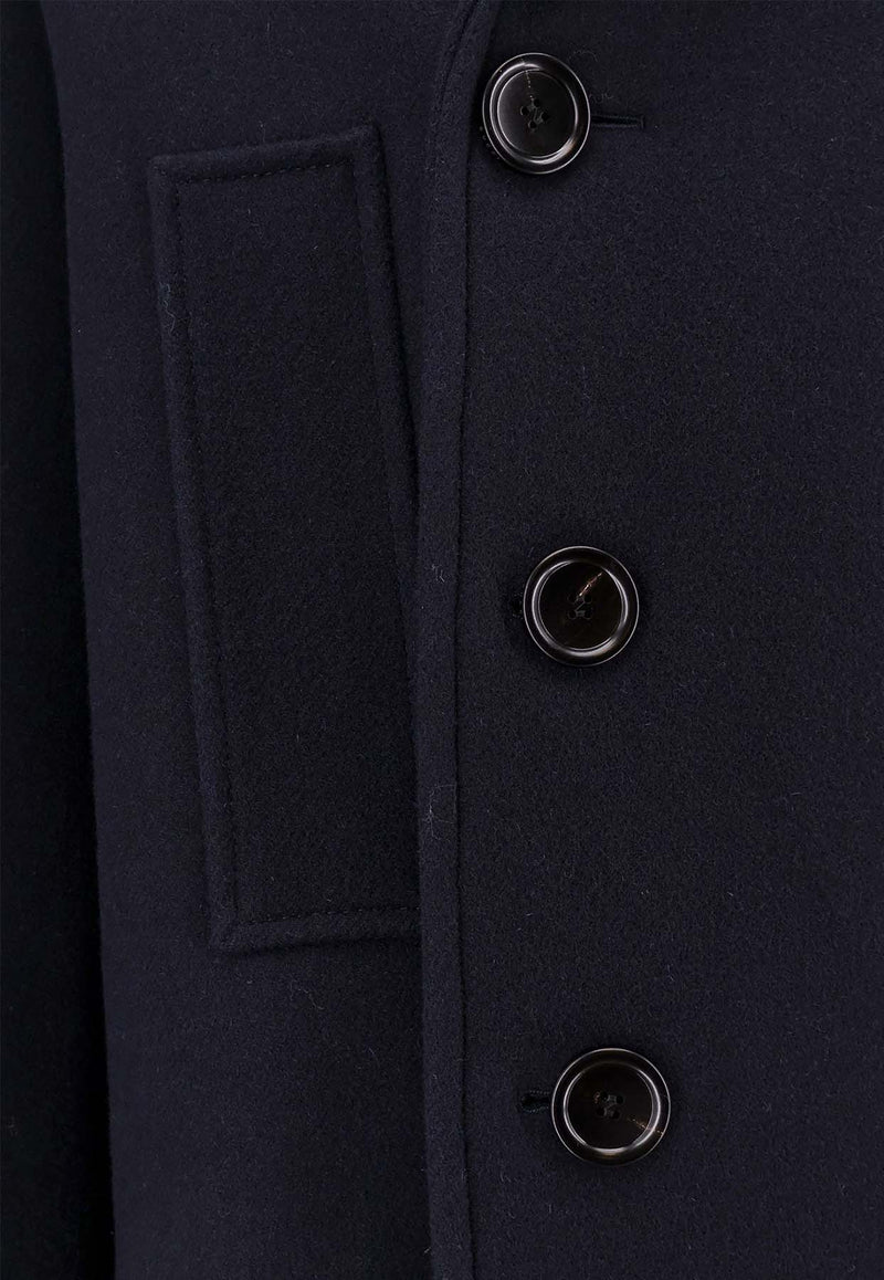 Gucci Double-Breasted Wool Peacoat  Blue 793666ZAPFU_4440