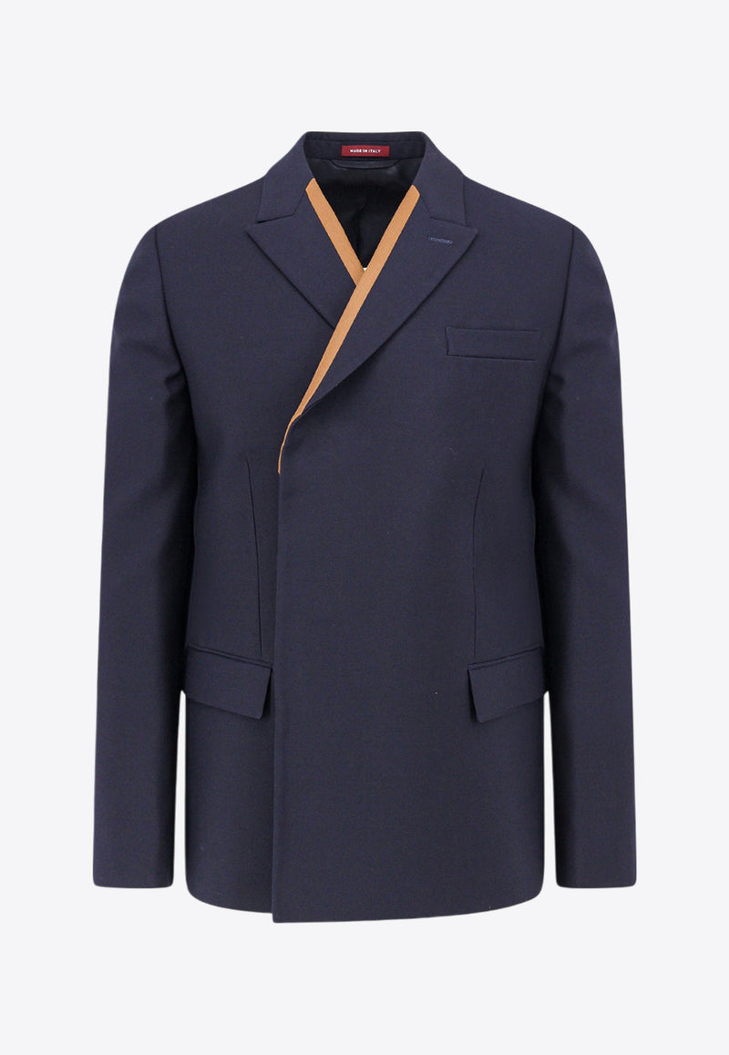 Gucci Double-Breasted Wool Blazer Blue 800889ZARV5_4330