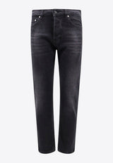 Haikure Washed Straight-Leg Jeans Black HEM03071DS096_L821