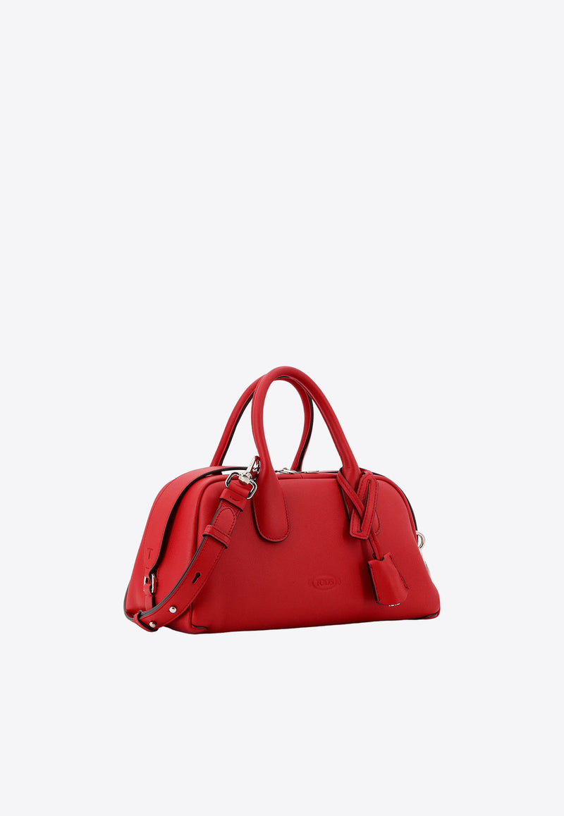 Tod's Small Darsena Leather Shoulder Bag Red XBWAQBH0200YAT_R021