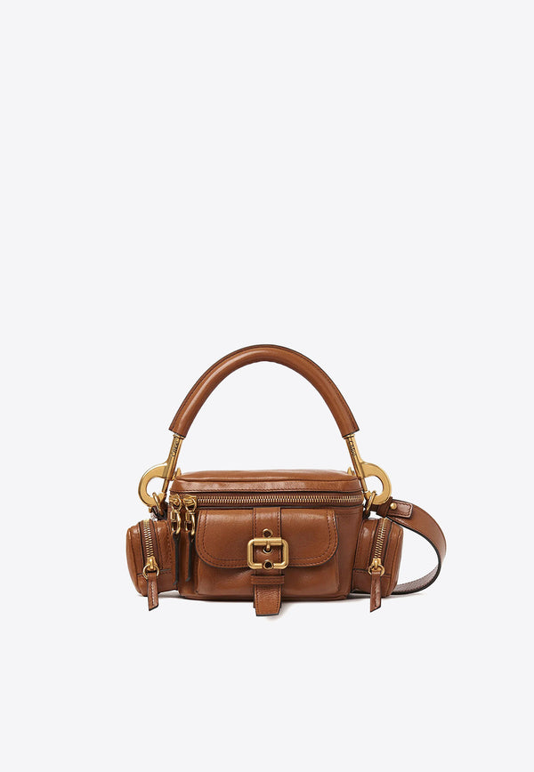 Chloé Small Leather Camera Top Handle Bag Brown C24AS534N83_26M