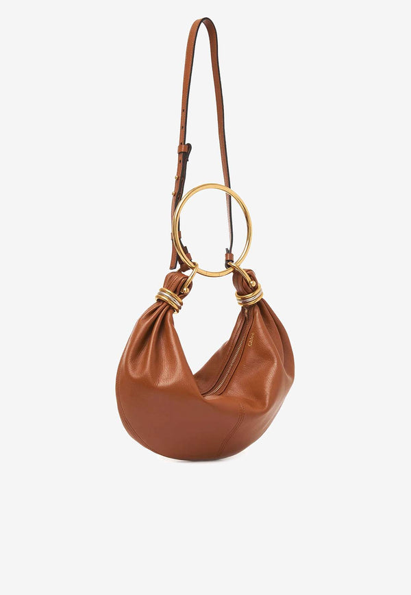 Chloé Small Bracelet Hobo Bag  Brown C24AS611N72_26M